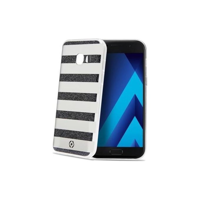 Celly Stripes Cover per Samsung Galaxy A3 2017 Nero