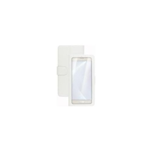 Celly UnicaView Custodia Universale con Finestra Frontale con Sistema Slide Touch per Smartphone da 4"/4,5" Bianco