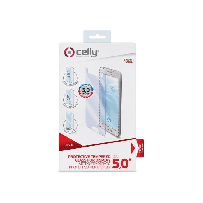 Celly Universal Glass per Smartphone 5.0"