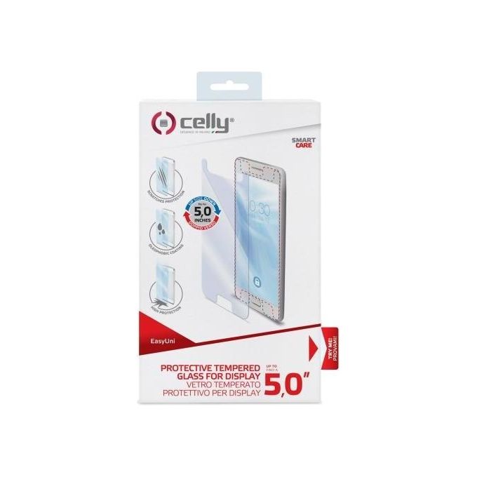 Celly Universal Glass per Smartphone 5.0''