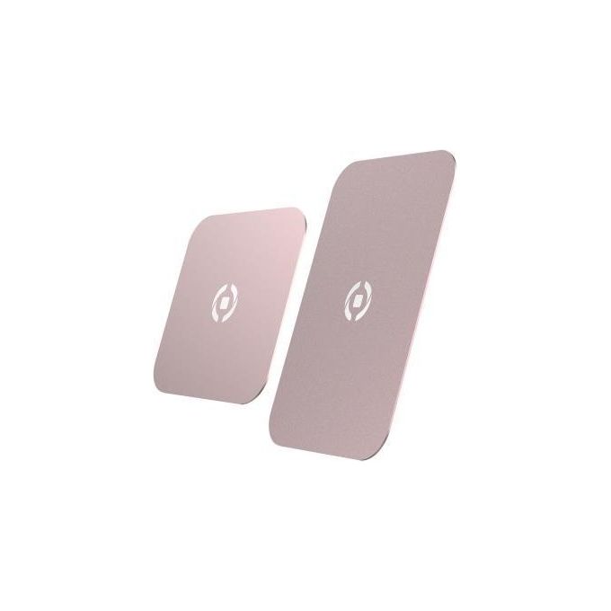 Celly Universal Metallic Plate Supporto da Auto Magnetico Rosa-Oro