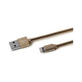 Celly USBLIGHTSNAKEGD Cavo Usb Lightning Metal