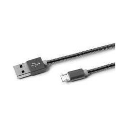 Celly USBMICROSNAKEDS Cavo Usb Micro-usb Metal