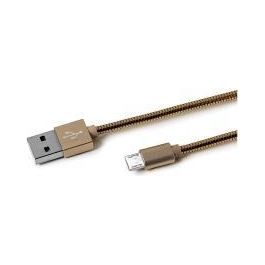 Celly USBMICROSNAKEGD Cavo Usb Micro-Usb Metal