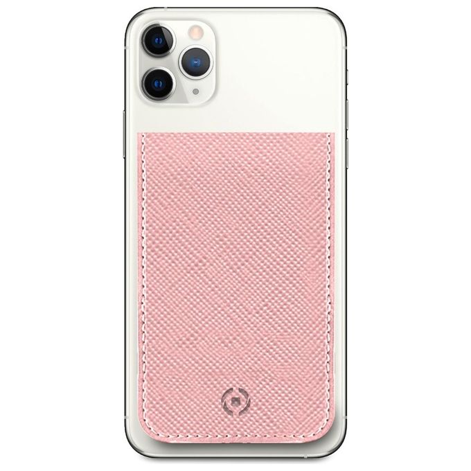 Celly Venere Card Holder Portacarte per Smartphone Rosa