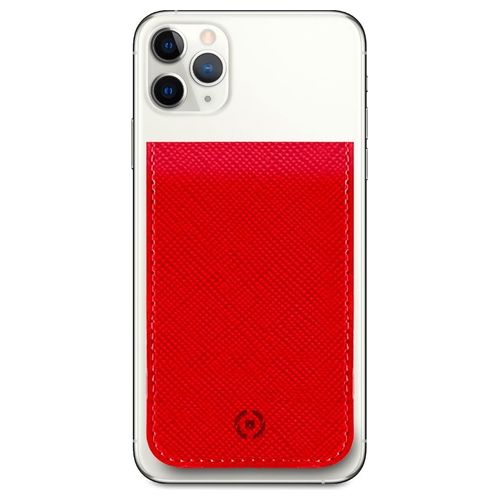 Celly Venere Card Holder Portacarte per Smartphone Rosso
