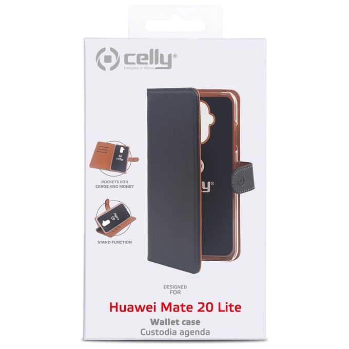 Celly Wally Case per Huawei Mate 20 Lite Nero