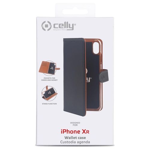 Celly Wally Case per iPhone XR Nero
