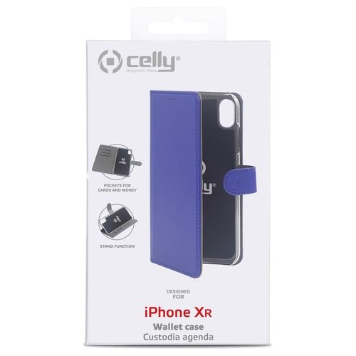 Celly Wally Case per iPhone XR Blu