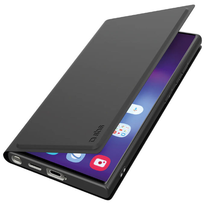 Celly Wally Custodia a Libro per Samsung Galaxy S25 FE Nera