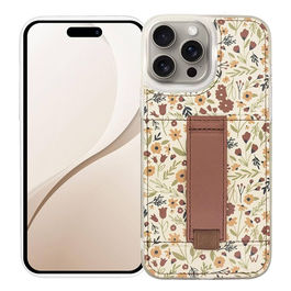 Wally Custodia Portafoglio Bianca per Apple iPhone 16 Pro