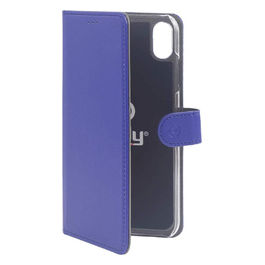 Wally custodia a portafoglio blu per iPhone 16