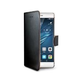 WALLY582 Wally Custodia a Libro in Similpelle per Huawei P9 Plus, Nero