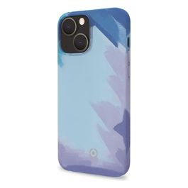 Celly Watercolor Cover per iPhone 13 Blu