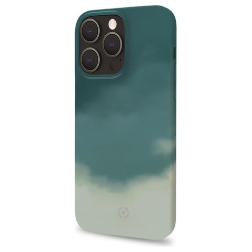 Celly Watercolor Cover per iPhone 13 Pro Max Verde