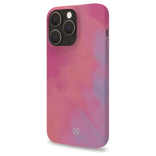 Celly Watercolor Cover per iPhone 13 Pro Max Rosa