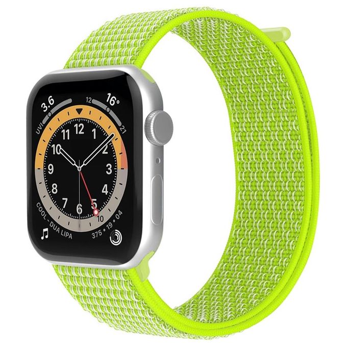 Celly WBand Cinturino per Apple Watch 42/44/45mm Strap Giallo Fluo