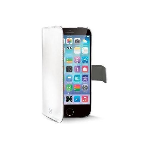 Celly White Pu Wallet Case iPhone 6