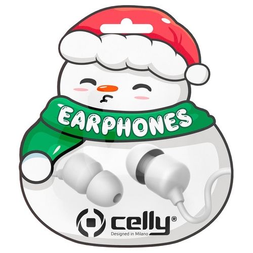 Celly Wired Earphone Xmas Snow Shape