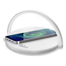 Celly Wireless Charger Lamp Circle Bianco