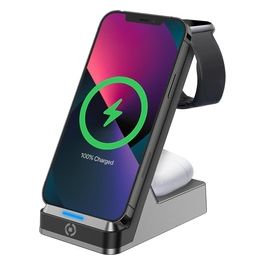 Celly Wireless Charger Stand 3in1 Nero