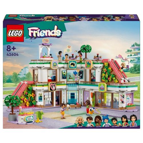 LEGO Friends 42604 Centro Commerciale di Heartlake City, Giochi per Bambini di 8+ Anni per lo Sviluppo delle Abilità Sociali