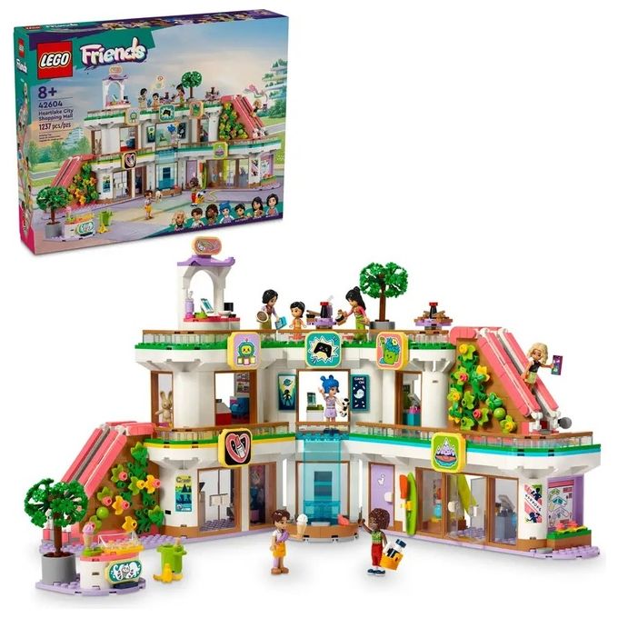 LEGO Friends 42604 Centro Commerciale di Heartlake City, Giochi per Bambini di 8+ Anni per lo Sviluppo delle Abilità Sociali