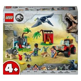 LEGO Jurassic World 76963 Centro di Soccorso dei Baby Dinosauri, Giocattolo per Bambini di 4+ Anni, Set con Mini Animali