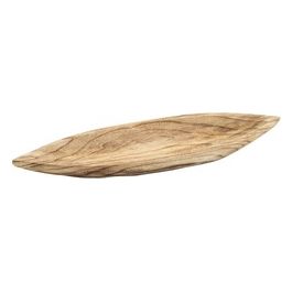 Centrotavola Ovale Bali 40X17Cm in Paulonia Naturale