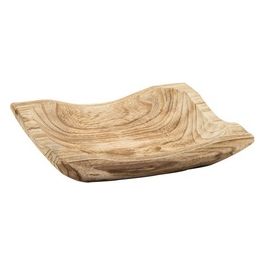 Centrotavola Quadro Bali 25X25Cm in Paulonia Naturale