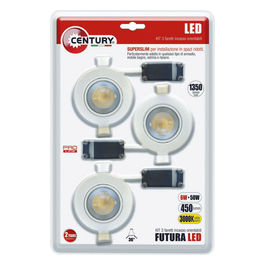 S.R.L Faretto Led Futura Adv. 6W 3000K 3Pz