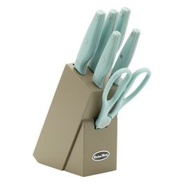 Ceppo Coltelli 7 Pezzi Kitchen World in Acciaio