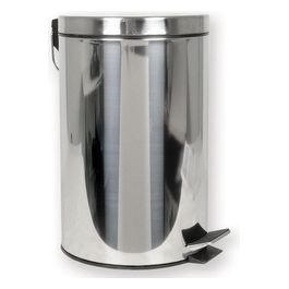 Cestino Rifiuti Inox - 12 Litri - Con Pedale 1 pz.