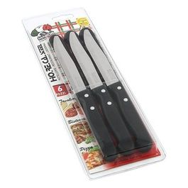 6 Coltelli da bistecca 11,5 Nero