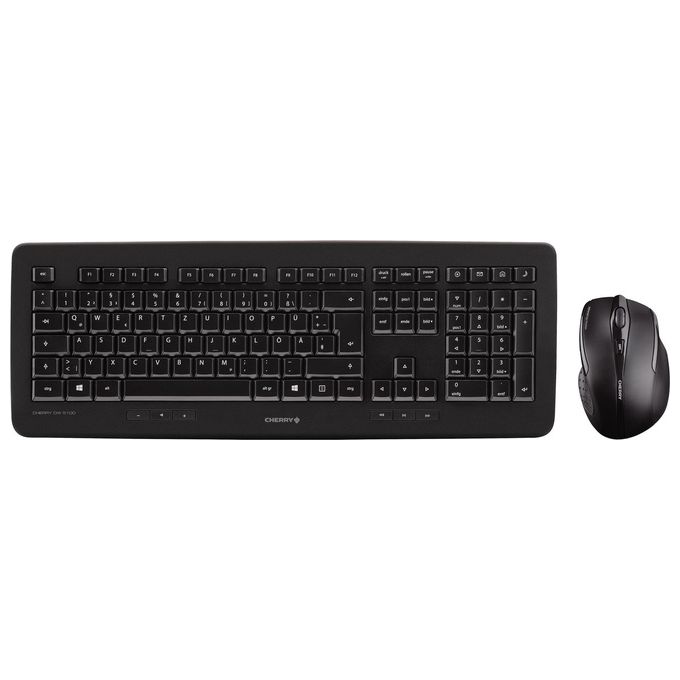 Image of Cherry DW 5100 Tastiera Mouse Incluso Rf Wireless Qwertz Tedesco Nero