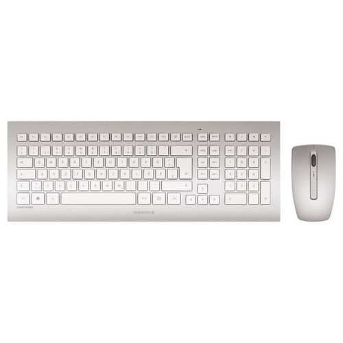 Cherry DW 8000 Tastiera Mouse Incluso Rf Wireless Qwerty Inglese Us Argento/Bianco