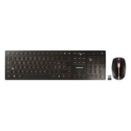 Cherry DW 9100 SLIM Tastiera Mouse Incluso Rf Senza Fili  Bluetooth Qwertz Svizzere Nero