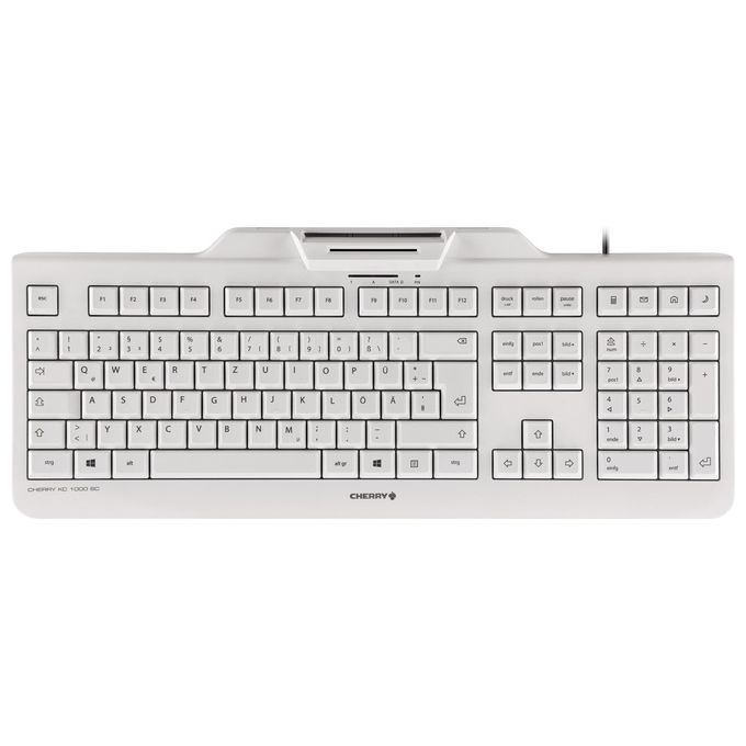 Image of Cherry KC 1000 SC Tastiera Usb Qwertz Tedesco Grigio