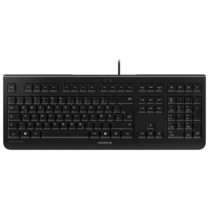 Cherry JK-0800PO-2 Kc 1000 Tastiera Ufficio USB QWERTY (Nero)