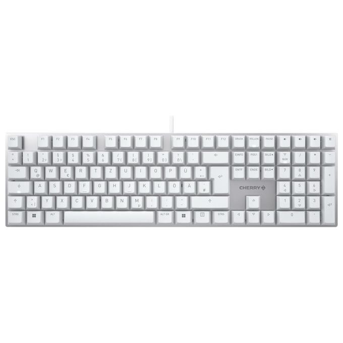 Image of Cherry KC 200 Mx Tastiera Usb Qwertz Tedesco Argento-Bianco