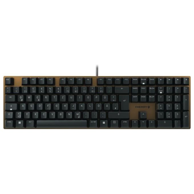 Cherry KC 200 MX MX2A BROWN Tastiera Gaming Usb Qwertz Tedesco Nero-Bronzo