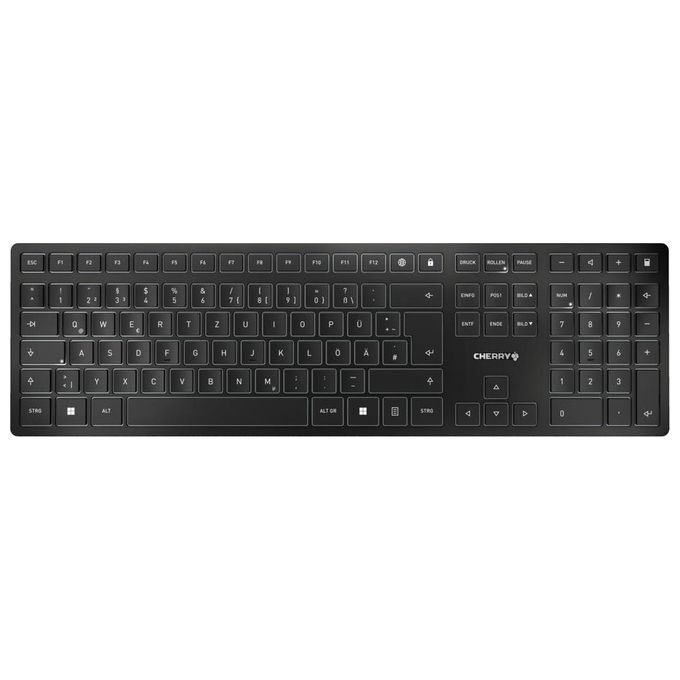 Image of Cherry KW 9100 Slim Tastiera Rf Senza Fili Bluetooth Qwertz Tedesco Nero