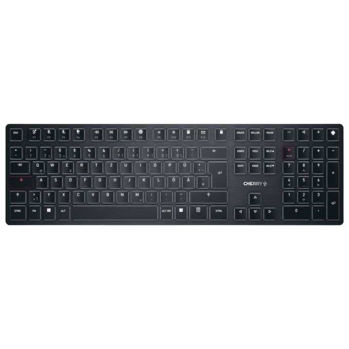 Cherry KW X ULP Tastiera Gaming Usb  Rf Wireless  Bluetooth Qwertz Tedesco Nero