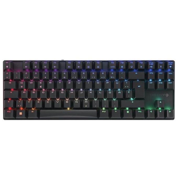 Cherry MX 8.2 TKL WL RGB Gaming MX BROWN Wireless Rgb Tastiera Rf Senza Fili  Bluetooth Qwertz Tedesco Nero