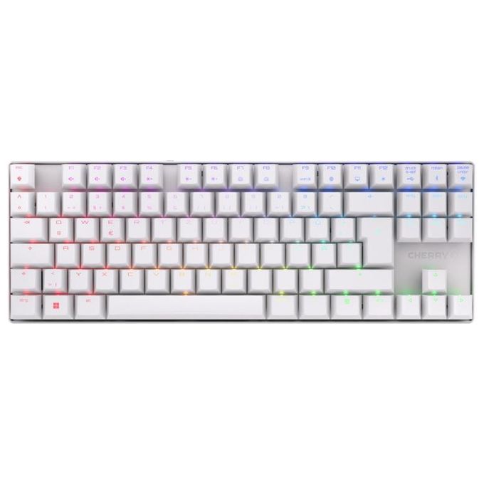 Image of Cherry MX 8.2 TKL WL RGB Gaming MX BROWN Wireless Rgb Tastiera Rf Senza Fili Bluetooth Qwertz Tedesco Bianco
