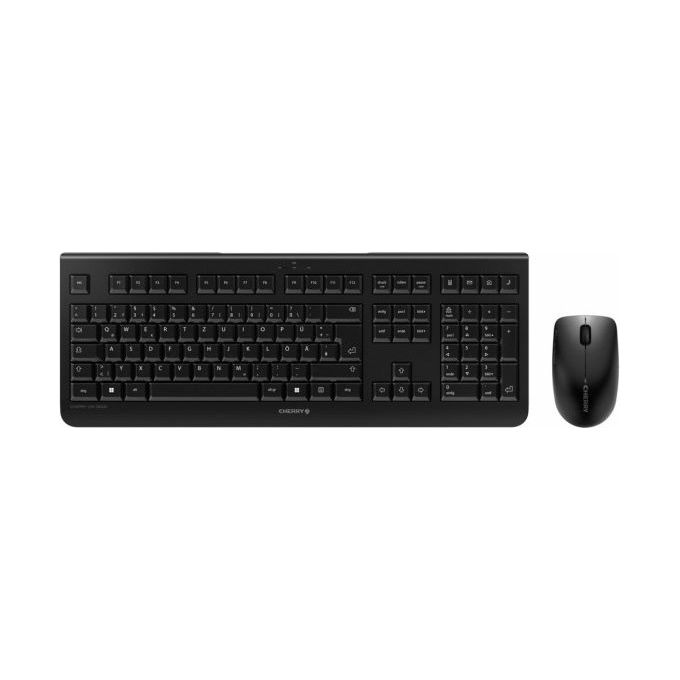 Cherry Set Tastiera e Mouse Wireless DW 3000 Layout Italiano Nero