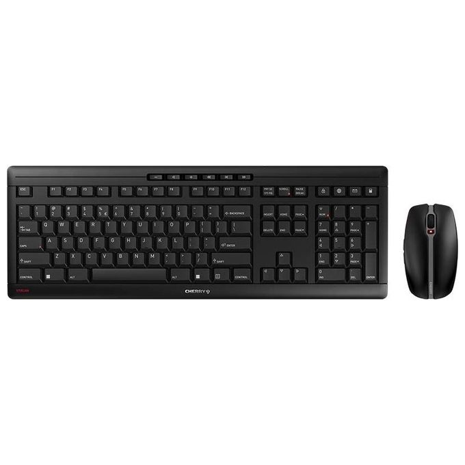 Image of Cherry Stream Desktop Tastiera Mouse Incluso Rf Wireless Qwerty Inglese Us Nero