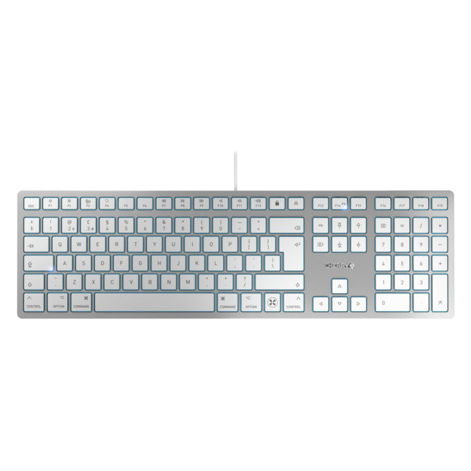 Cherry JK-1620GB-1 Tastiera Mac Slim USB-C Argento Layout Inglese KC 6000C