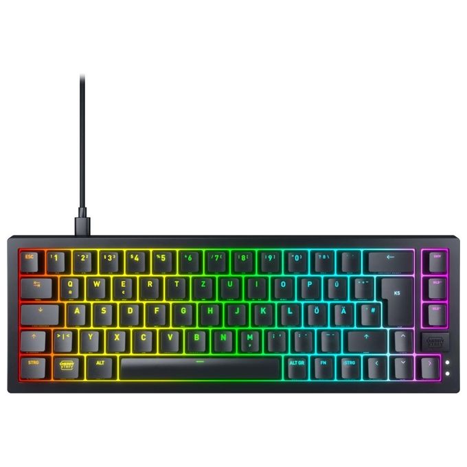 Image of Cherry Xtrfy K5V2 RGB MX2A rosso Compact Tastiera Gaming Usb Qwertz Tedesco Nero