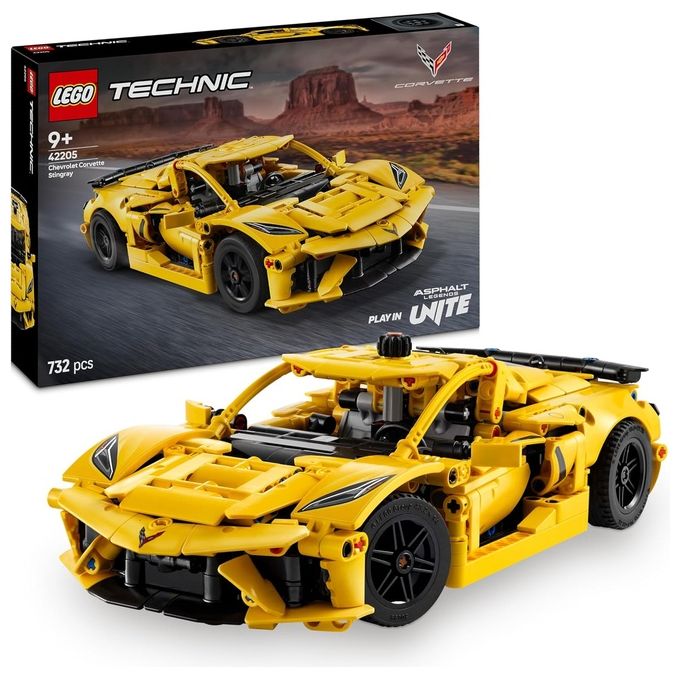 LEGO Technic Chevrolet Corvette Stingray - Modello di Auto da Corsa da Costruire, Giochi per Bambini e Bambine da 9 Anni in su Fan delle Macchine Gioc